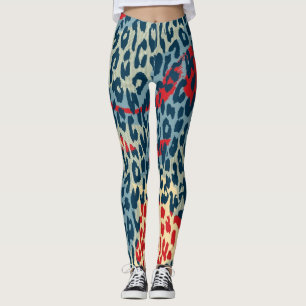 Legging Padrão moderno da pele do Leopardo #22