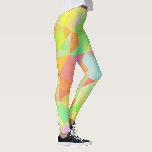 Legging Padrão multicolorido geométrico moderno incrível