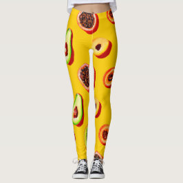 Legging Padrão Na moda Neon Fruta