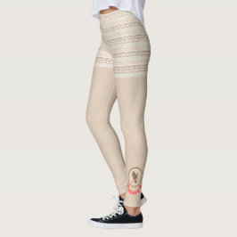 Legging Padrão Nativo Americano com Apanhadores de Sonhos