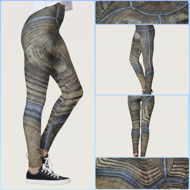 Legging Padrão Natural Irregular Cinza e Marrom de Casco d (Criador carregado)