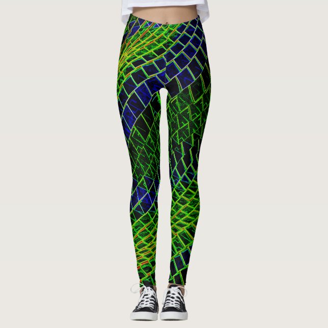 Legging Padrão neon (Frente)