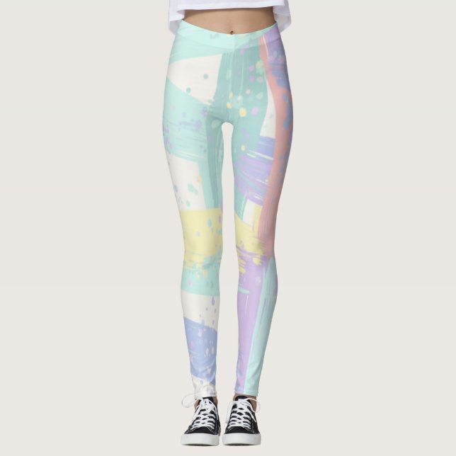 Legging Padrão Pastel  (Frente)