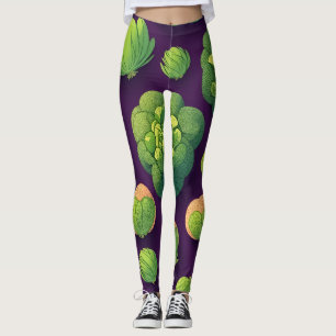 Legging Padrão Personalizado Retroativo de Bruxelas