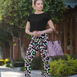 Legging Padrão Preto-Moderno do Leopardo<br><div class="desc">um padrão leopardo único,  como uma design capciosa para os amantes leopardo.</div>