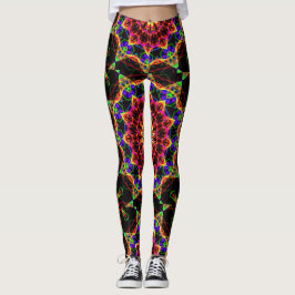 Legging Padrão Psicodélico Popular
