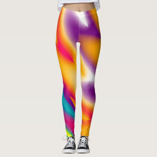 Legging Padrão radial colorido