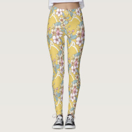 Legging Padrão repetitivo em cores pastel