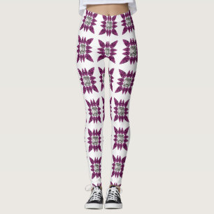 Legging Padrão Roxo