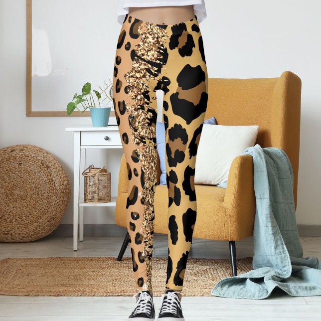 Legging Padrão Selvagem de Impressão Selvagem Personalizad (Criador carregado)