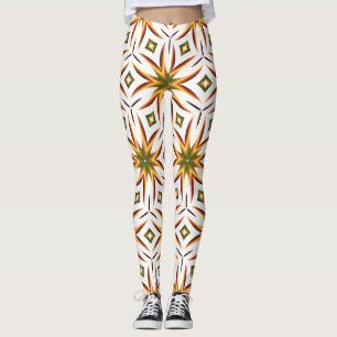 Legging Padrão Sem Olhos de Starburst Radiante
