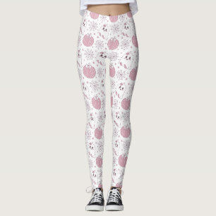 Legging Padrão sem soldadura do Pastel Pink Halloween (3)