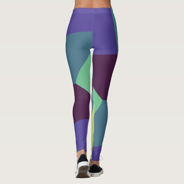 Legging Padrão simples com cores bonitas (Verso)