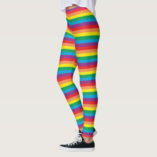 Legging Padrão Simplesmente Arco-Íris