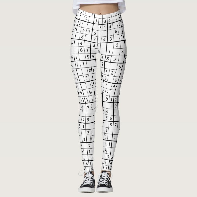 Legging Padrão Sudoku (Frente)