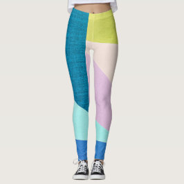 Legging Padrão Têxtil abstrato Geométrico |