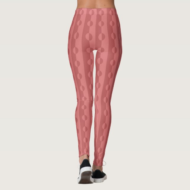 Legging Padrão transparente de distribuição alternada de m (Verso)