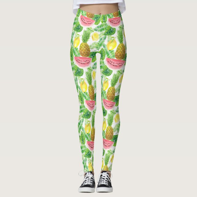 Legging Padrão tropical (Frente)