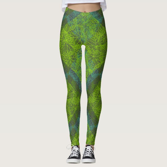 Legging Padrão vegetal.12c DGrey BG (Frente)