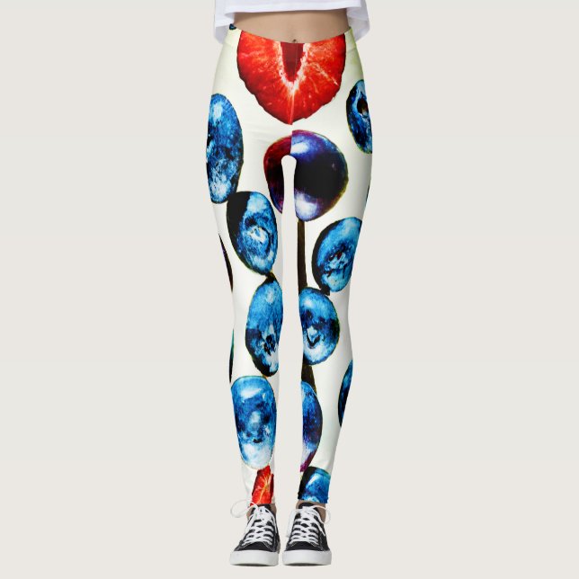 Legging Padrão Vibrância Frutífera (Frente)