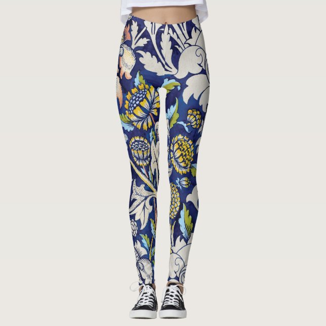 Legging Padrão Vintage William Morris (Frente)