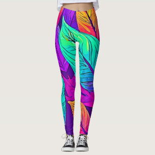 Legging Padrão Vivid Leaf