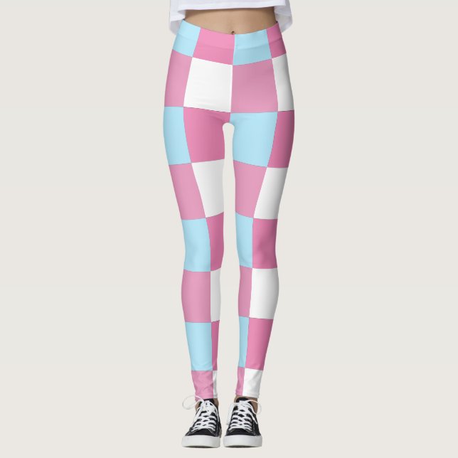 Legging Padrão Xadrez  (Frente)