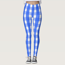 Legging Padrão Xadrez Azul Socialite