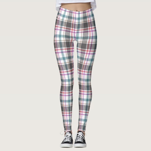 Legging Padrão Xadrez Clássico (Frente)