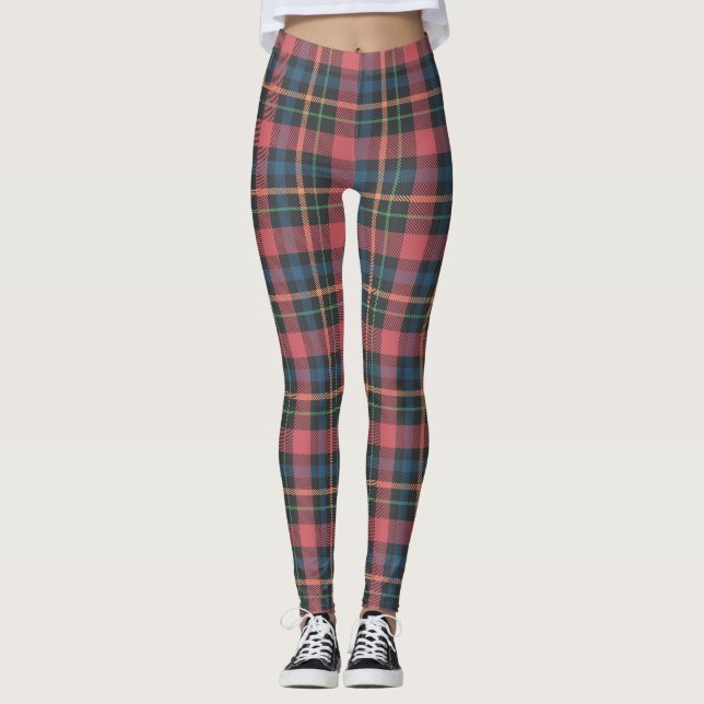 Legging Padrão Xadrez Clássico (Frente)