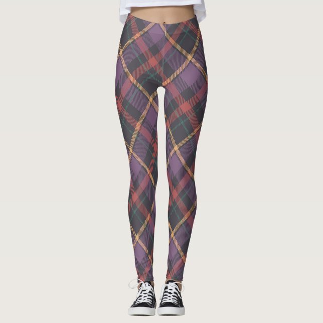 Legging Padrão Xadrez Clássico (Frente)