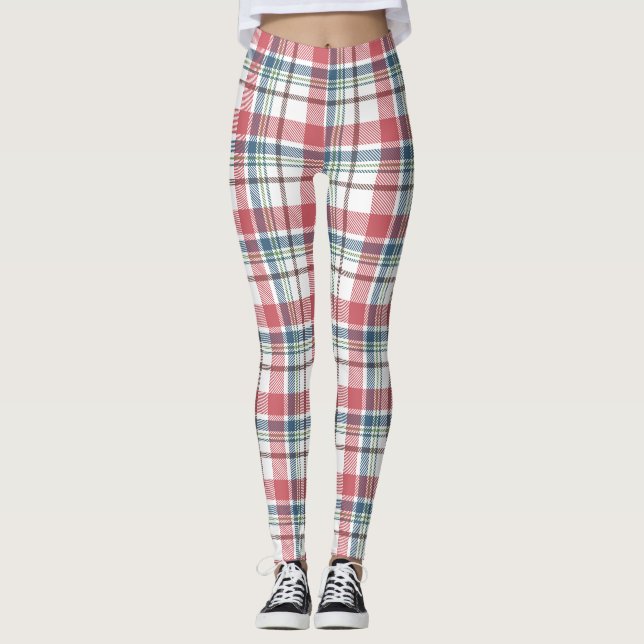 Legging Padrão Xadrez Clássico (Frente)