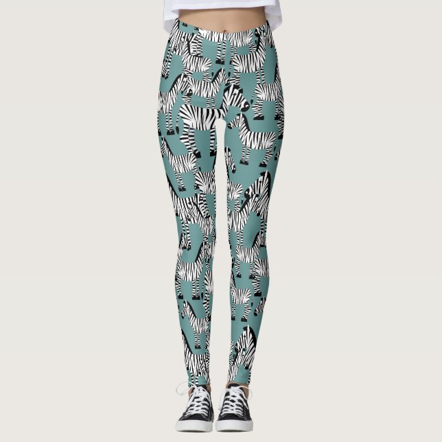 Legging Padrão Zebra (Frente)