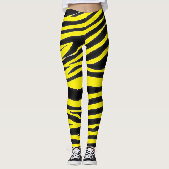 LEGGING PADRÃO ZEBRA PRETO (Frente)