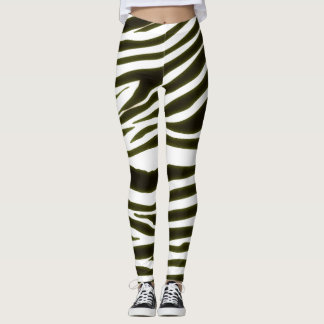 LEGGING PADRÃO ZEBRA PRETO