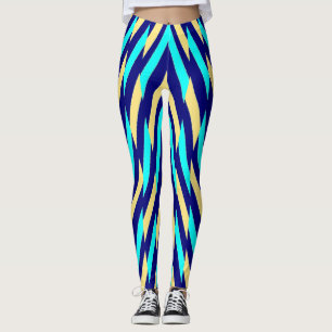 Legging Padrão ziguezague multicolor "Ratti_Creative_Arts"