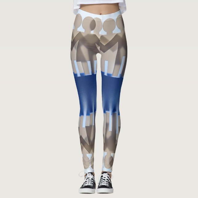 Legging "Padrão Zigzag exclusivo das Pessoas Permanentes" (Frente)