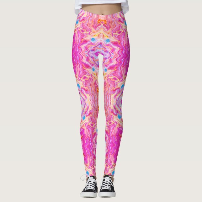 Legging Padrões Abstrato coloridos (Frente)