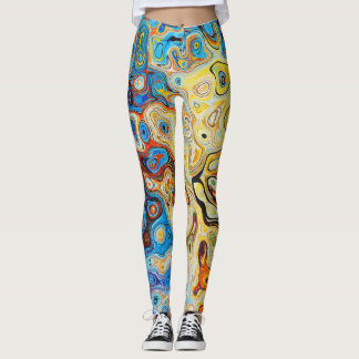 Legging Padrões da cor com uso abstrato das texturas no