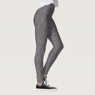 Legging Padrões de coelho de Cinza de rendas Pernas femin