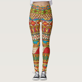 Legging Padrões de colheita africanos 