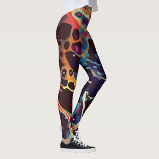 Legging padrões de design abstrato