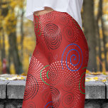 Legging Padrões de espirais hipnóticos vermelhos de tendên<br><div class="desc">Estilo de Ativação: Prepare-se para se mesmerizar com estas pernas Hipnóticas de Swirls! Negrito, colorido e na moda, estas pernas são a forma perfeita de virar cabeças, seja na academia, seja desfrutando de um dia de folga. Confortável mas atraente, eles foram projetados para mostrar seu talento único. Não perca—adicione isso...</div>