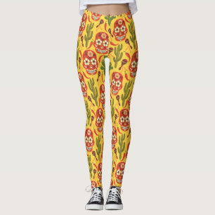 LEGGING PADRÕES DE ESTILO MEXICANO