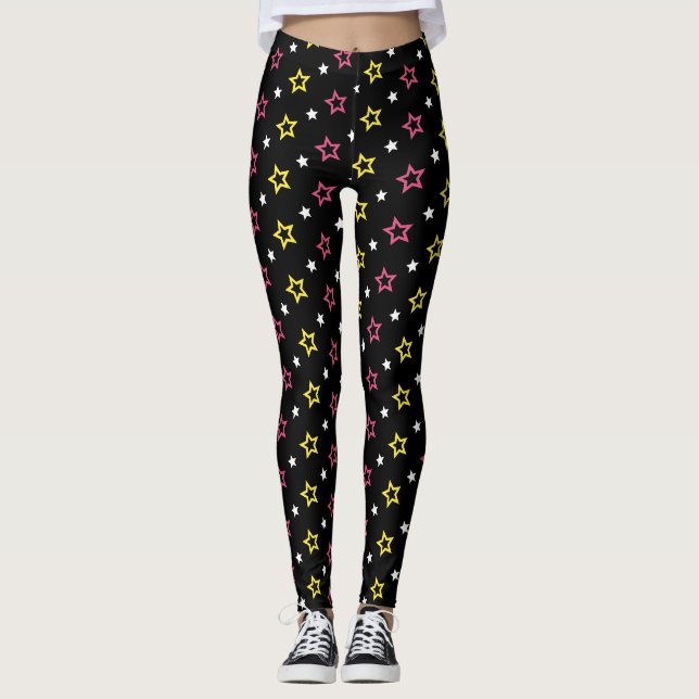 Legging Padrões de estrelas (Frente)