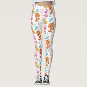 Legging Padrões De Gatos, Gatos Cutes, Gatinhos, Gatinhos,