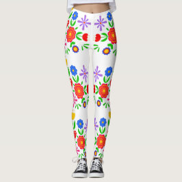 Legging Padrões folclóricos