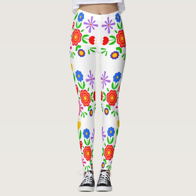 Legging Padrões folclóricos (Frente)