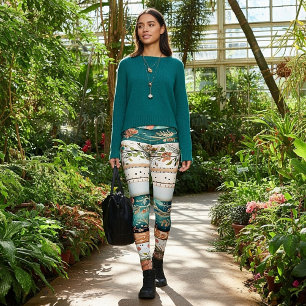 Legging Padrões mistos shabby chic