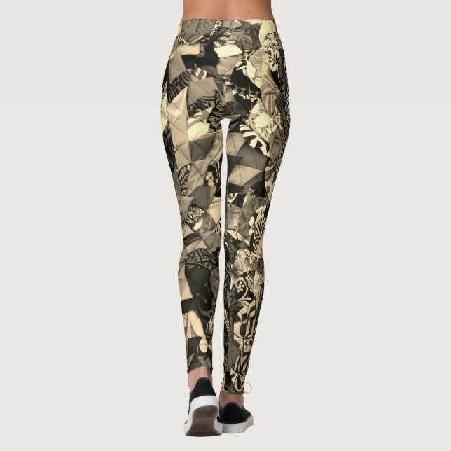LEGGING PADRÕES POLINESIANOS SEPIA (Verso)